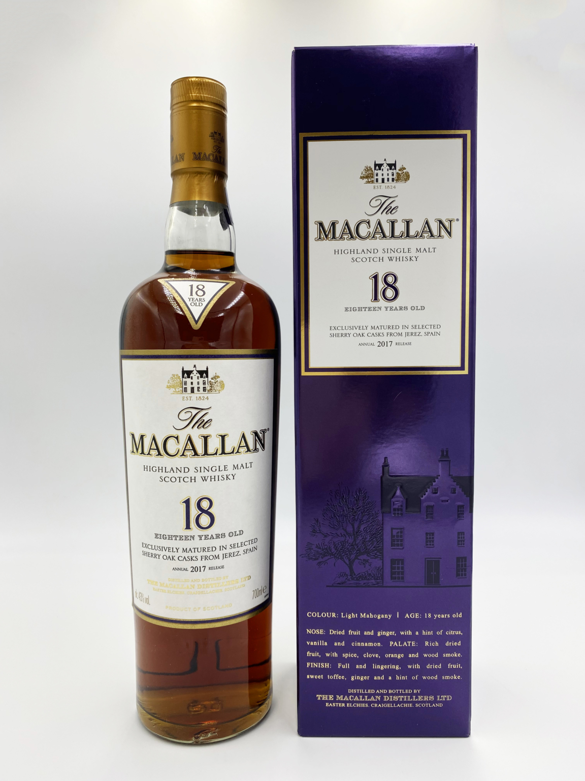 Macallan 18 Year Old Sherry Oak 2017 Simplywhisky Sg