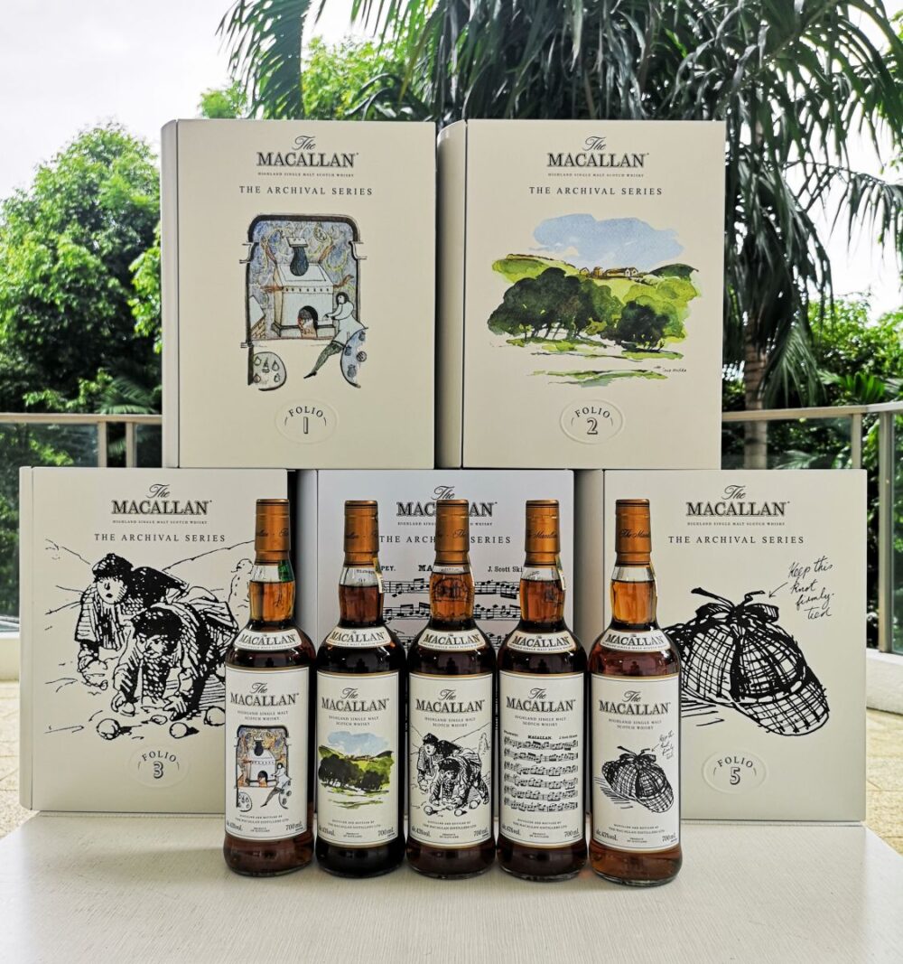 Macallan The Archival Series Folio 1 2 3 4 5 Set Simplywhisky Sg