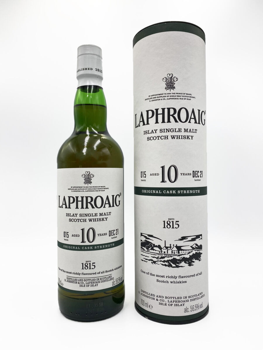 Laphroaig 10 yr. Cask Strength Scotch